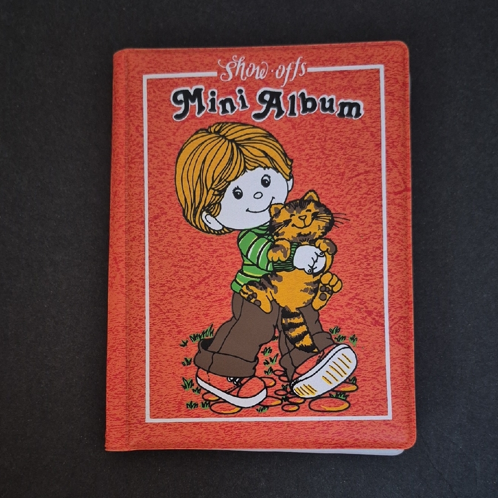 Vintage Retro Mini Album Orange Boy & Cat